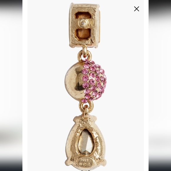 🌻Oscar de la RentaHalf Pavé Crystal Chandelier Earrings - Picture 7 of 8